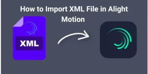 Import XML File in Alight Motion